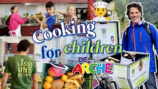 How saved food make kids happy? Cooking for “die Arche” children.